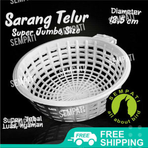 SEMPATI Sarang Kenari Plastik Wadah Tempat Telur Bertelur Breeding Ternak Burung Kenari Canary Finch Siskin Sarang Susuh Tarangan Plastik Awet