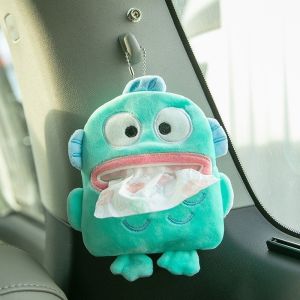 Cute Cartoon Hangyodon Doll Tissue Box Sanrio Pendant Anime Outdoor Portable Plush Toy Tissue Box Kawaii Backpack Pendant Accessories Gift