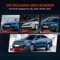 ANCEL VD700 เครื่องสแกน OBD2สำหรับ VGA All Car Full System Diagnostic Tool Support 8 + Reset Funtions Injector Coding For VAG VW Audi Skoda Seat And More Car Brands Automotive OBD 2 Fast Scan Diagnosis Tool. 