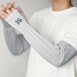 YUNAFIN Dacron Half Finger Gloves Ventilate Sunscreen Arm Sleeves Practical Sun UV Protection Ice Cool Arm Cover