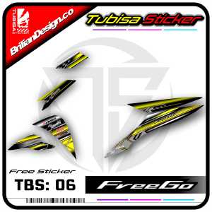 Sticker Striping Yamaha Freego - Stiker Striping Variasi Motor Freego. TBS.06
