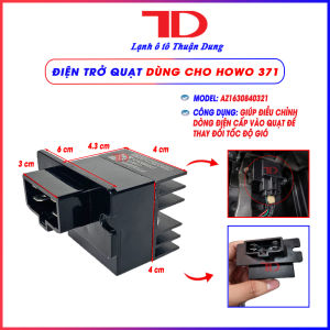 Trở Quạt Gió Điều Hòa Cabin Howo 371 - Cục Điện Trở Phân Phối Dòng Điện Mô Tơ Quạt Gió AZ1630840321