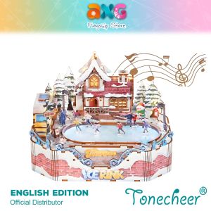 Tonecheer Ice Rink Rotating Music Box (TQ079) DIY Wooden Musical Movement Box