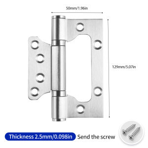 (2 PCS) Stainless Steel Butterfly Door Hinges 4x3 5x3 Heavy Duty Hinges with Stainless Steel Screw
