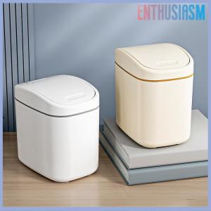 【Enthusiasm】🌟🌟【Hot Sale】🎈 ถังขยะพลาสติกขนาดเล็กถังขยะขนาดเล็กพร้อมฝาปิดแบบเขย่าสำหรับใช้ในบ้านสำนักงานถังขยะทำความสะอาดในครัวเรือน