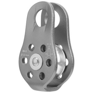 MUSCLEX 26KN Rock Climbing Pulley Block Single Swivel Rope 12mm Pulley Cableway Accessories Durable Aluminium Alloy Fixed Pulley Mountaineering