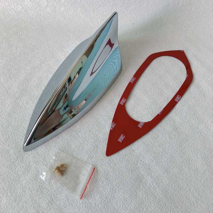 Chrome Car Antenna，Universal Shark Fin Antenna Topper Aerial Lazada