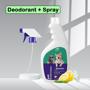 DORRIKEY Pet Deodorant Spray 500ml Lemon Dog Cat Freshener Deodorizer Anti Bacteria Sanitizer Spray DD CAT & PET