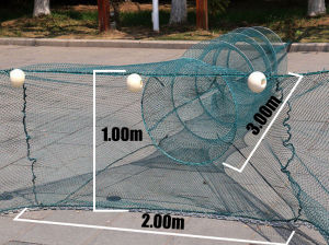 Extra Large Entrance Fishing Net Easy Storage Great For Catching Fish And Shrimp Non-absorbent Float Foldable River