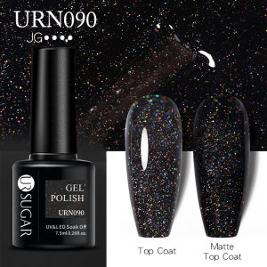 UR SUGAR 7.5ml Glitter Red Color Nail Gel Polish Semi-permanent Varnish Soak Off Nail Art Base Top Coat UV LED Gel Manicure