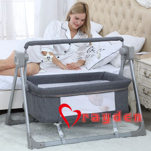Baby cradle Rocking Chair Electric Swing Crib Rocking Music Remoter Control Sleeping Basket Infant Comfort Flat Recliner Suitable from Birth Baby