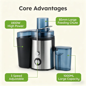 Fully Automatic Juicers Heavy Duty Original Juicer With Separator Blenders Fruits Vegetables Juicer Slag Juice Separator Pulp Control Electric Juicer Machine