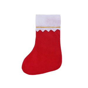 【On Sale】5Pcs กระเป๋าของขวัญขนมถุงเท้าคริสต์มาสขนาดใหญ่ต้นคริสต์มาสตัวแขวนตกแต่ง