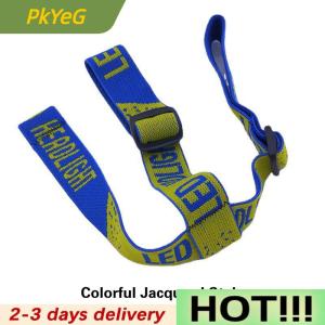 PkYeG Universal Head Band Belt For LED Headlamp Bike Front Light Lamp Adjustable Strap High Elasticity Frontal Elastic Headband New