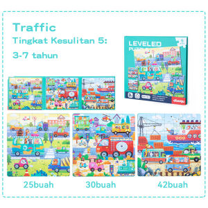 BEVAVAR 3in1 Magnetic Puzzle Book 5 Step Book Magnetic Puzzle Mainan Edukasi