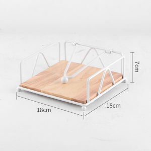 Wooden tissue holder Restaurant hotel paper drawer Square tissue holder