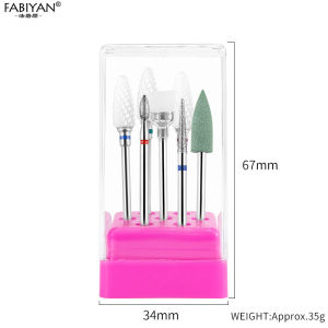 7Pc Nail Drill Bits Set For Electric Manicure Drills Machine Milling Cutter Nail Files Buffers Nail Art Equipment Accessories