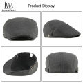 LouisWill lelaki style Cotton Knitted Autumn and Winter Outdoor Sunscreen Peaked Fashion Retro British Style Golf Flat Caps Casual Hats Berets Men beret hat for men topi golf. 