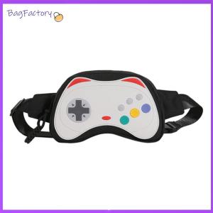 Mens Practical Waist Bag Durable Nylon Crossbody Bag for Hiking and Travel in Khaki and Burgundy