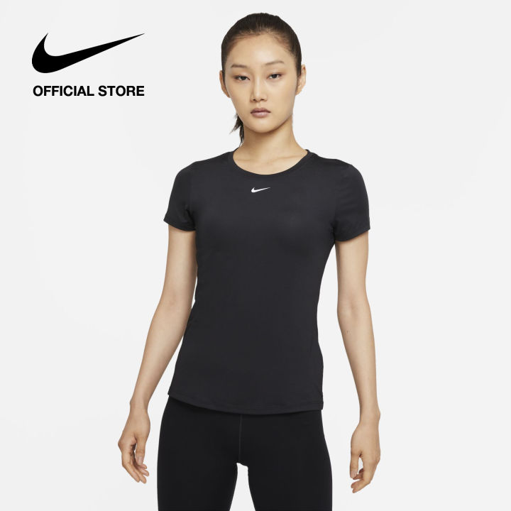 Nike Women's Dri-FIT One Slim FIT Short-Sleeve Top - Black