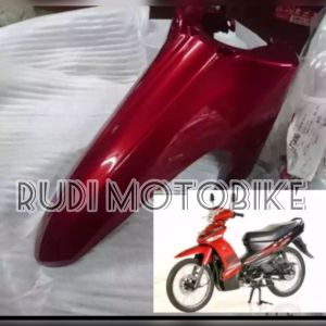 SPAKBOR DEPAN A YAMAHA VEGA ZR WARNA MERAH MAROON