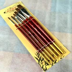 Direct Supply Matisse Wolf Hair Oil Painting Brush Watercolor Gouache Acrylic 6 Support Set Professional Exam Drawing Pen