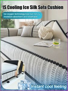 Sofa Cover Calmness and Nourishment Sofa Towel Non-slip Cooling Ice Silk Delicate Lace Breathing Fabrics