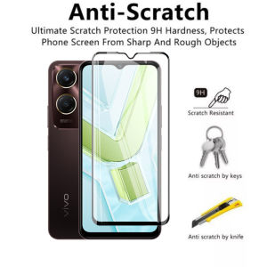 Tempered Glass Vivo Y18 4G Anti Gores Layar Full Cover Handphone Warna