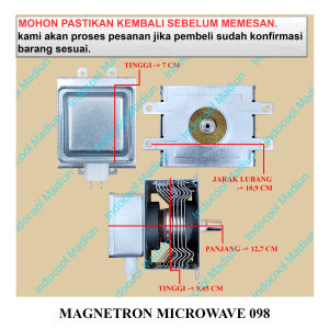 MM98 MAGNETRON OVEN / MAGNETRON MICROWAVE OVEN 098