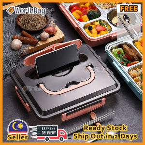 [3 Sizes] Worthbuy Insulated Rectangular Lunch Bag Beg Bekal Makanan Waterproof Thermal Flat Warmer Bag Leakproof 保温袋
