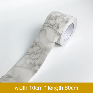 สติ๊กเกอร์ติดผนังลายหินอ่อนกันน้ำกันความชื้นวอลล์เปเปอร์ติดด้วยตนเองสำหรับห้องน้ำในครัวอย่างหนา100ซม.
