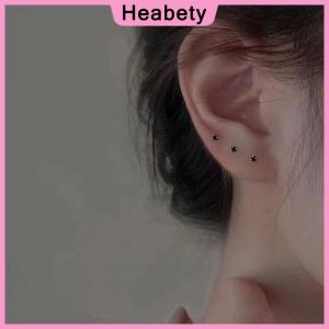 Heabety  1Pair Fashion Trendy Mini Zircon Stud Earrings For Women Girls Daily Geometry Small Earrings Ear Bone Nail Jewelry Accessories