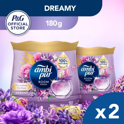 Ambi Pur Air Freshener Gel Room Fresh Dreamy Premium Parfum 180g