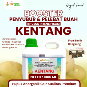 Pupuk Kentang 1 LT - Pupuk Khusus Kentang Agar Berbuah Lebat / Pupuk Agar Kentang Berbuah Besar / Booster Kentang Terbaik / Pupuk Penyubur Tanaman Kentang / Pupuk Topfarm