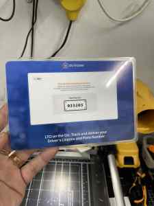 LTO TRACKER PLATE NUMBER PREMIUM QUALITY LAMINATED