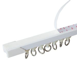 Self Adhesive Curtain Track Ceiling Or Wall Mount Nano Silent Curtain Slide Rod For Curtain And Cabi