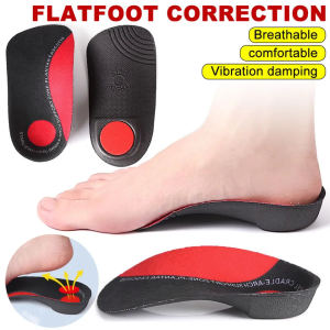 1 Pair Orthopedic Insole Orthotic Arch Support Insoles Plantar Fasciitis Flat Foot O/X Leg Correct Sole Pads