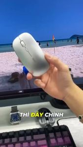 Chuột máy tính bluetooth không dây SIDOTECH INPHIC M1P tắt tiếng chống ồn pin sạc lần laptop tablet mabook văn phòng