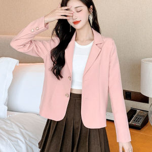 Aó Khoác Blazer Nữ Dáng Ngắn Mẫu Mới 2023 Aó Vest Nữ From Rộng Croptop Màu Trơn Hiện Đại Thờ Trang Mùa Hè