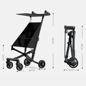 Lightweight sit-down reclining foldable pocket umbrella baby stroller one-button folding travel stroller baby stroller suitable for 1-8 years old