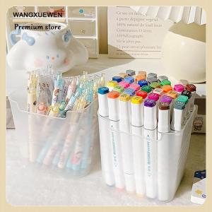 [COD] ที่เก็บปากกาบนโต๊ะแบบพกพาความจุขนาดใหญ่ที่เก็บดินสอกล่องใส่เครื่องเขียนอุปกรณ์การเรียนแบบเรียบง่าย