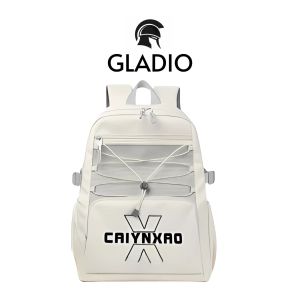 GLADIO Tas Ransel air Terbaru Fashion Ban Putih GLD076W1 Wanita Poliester Aozora Terbaru Anti