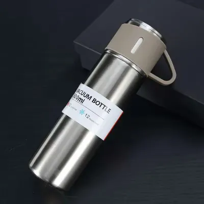 SG🤞Stainless Steel Thermos 500ml Vacuum Insulated Bottle with Cup for Coffee Hot drink and Cold drink Water Flask R3406