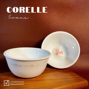 Corelle USA - Swans - Combo 02 Chén/ Bát Cơm Size Đại Thiên Nga 350ml