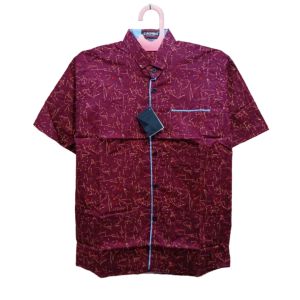 Kemeja Lengan Pendek Anak Laki Laki Pria Remaja Dewasa Bahan Katun Strecth Adem Melar Motif Bermotif Polos Kotak Kotak Murah Umur Usia TK SD SMP SMA Umur Usia 1 2 3 4 5 6 7 8 9 0 Tahun-KIDZTUBS1850021524