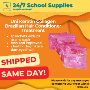 Keratin Collagen (Uni) Brazilian Hair Conditioner Treatment 20g 12 sachets For freezy and damaged hair Instant brazilian blowout