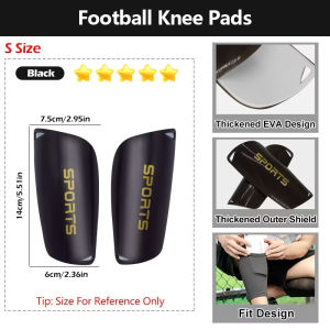 1 pair of football shin guards children of Junior sock pad professional football leg protector leg protector protective equipment 儿童成人足球护膝垫