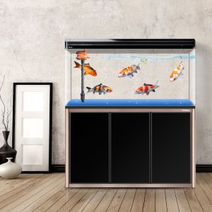4ft Feet Full Set 120cm Aquarium Akuarium Ikan Premium Decoration (Fish Tank+Cabinet)