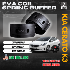 EVA Coil Spring Buffer KIA CERATO K3 14-18 Cushion Buffer Spring Rubber Stopper Spring (Front&Rear SET)100% Getah asli