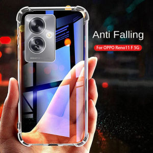 OPPO Reno11F Case For OPPO Reno11 F Reno 11F Reno 11 F 5G 2024 Phone Casing Clear Transparent Back Cover Shockproof Amor Bumper Soft TPU Flexible Anti Drop Simple Four Corner Enhance